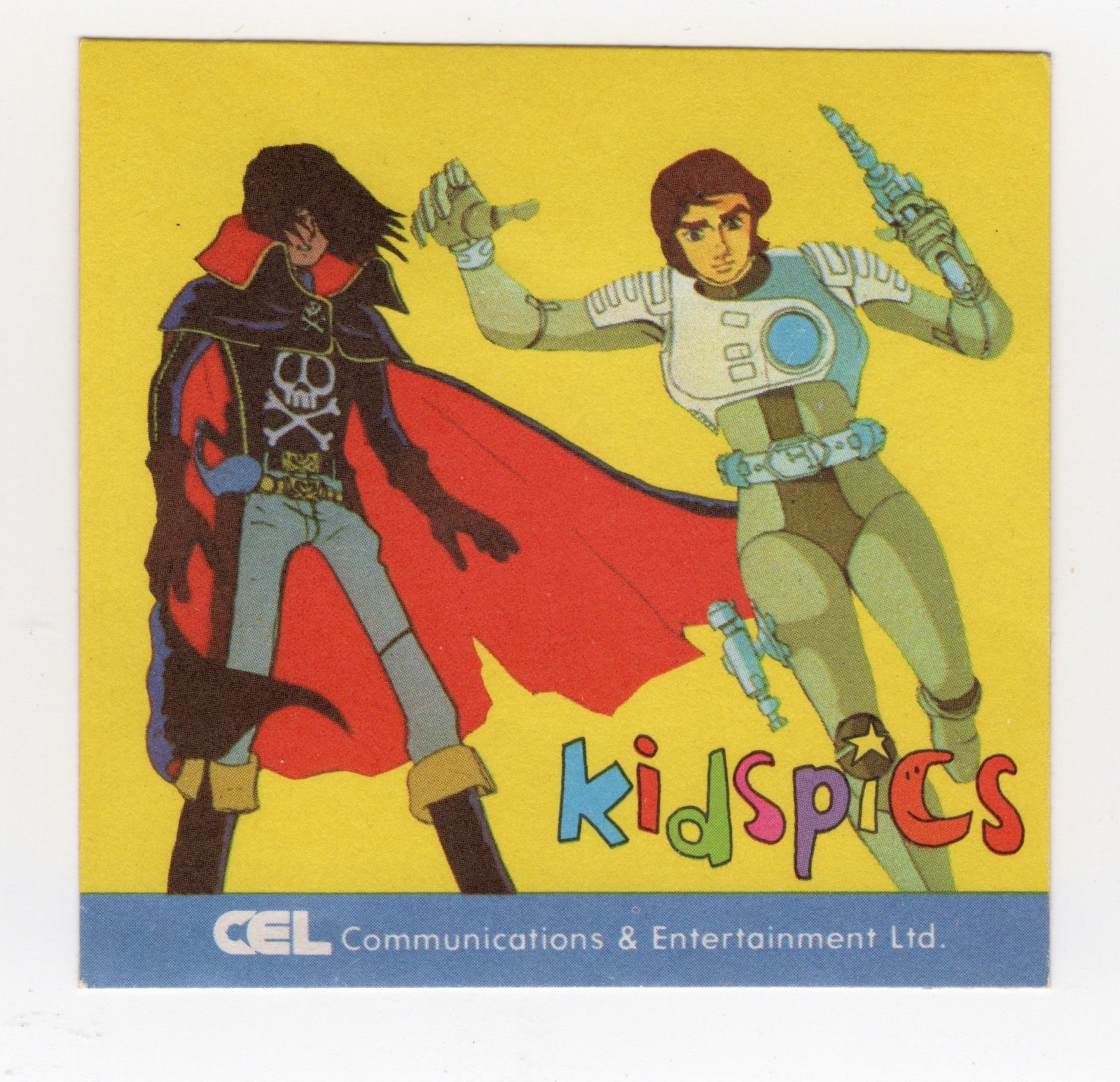Australian Sticker 1980s CEL Kidspics Home Videos ’Super Heroes'