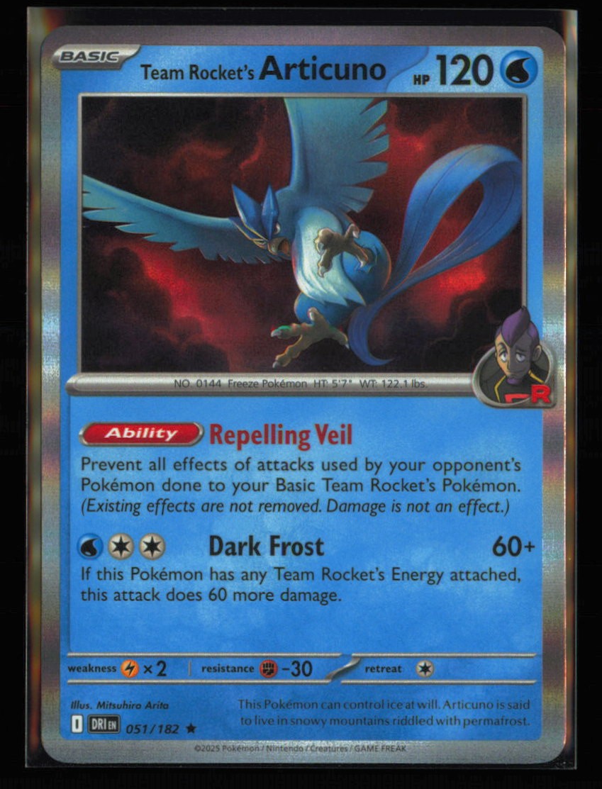 SV10: Destined Rivals #051/182 Team Rocket's Articuno