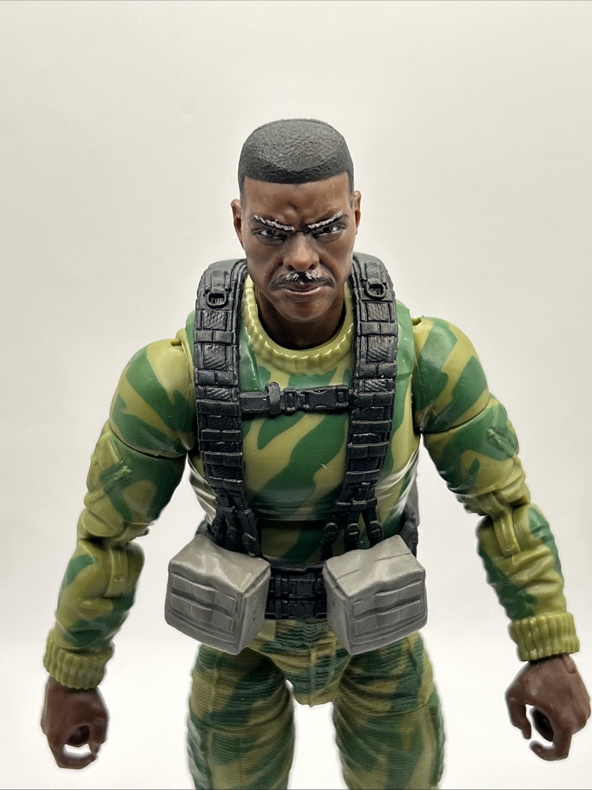 Valaverse Action Force Tactical Vest/Webbing (K) Grey & Black Fodder 1/12 Scale