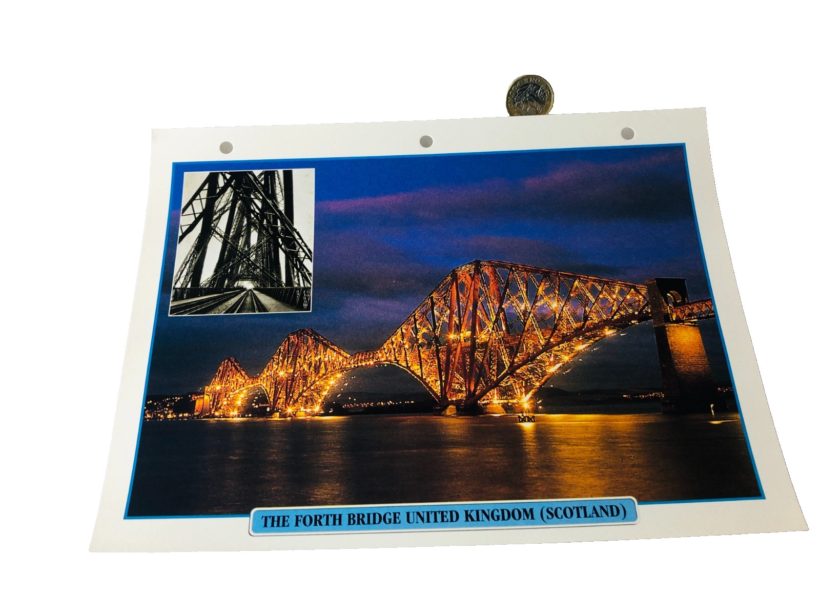 Train Railway The Forth Bridge UK Scotland Picture Information Paper Vintage ra