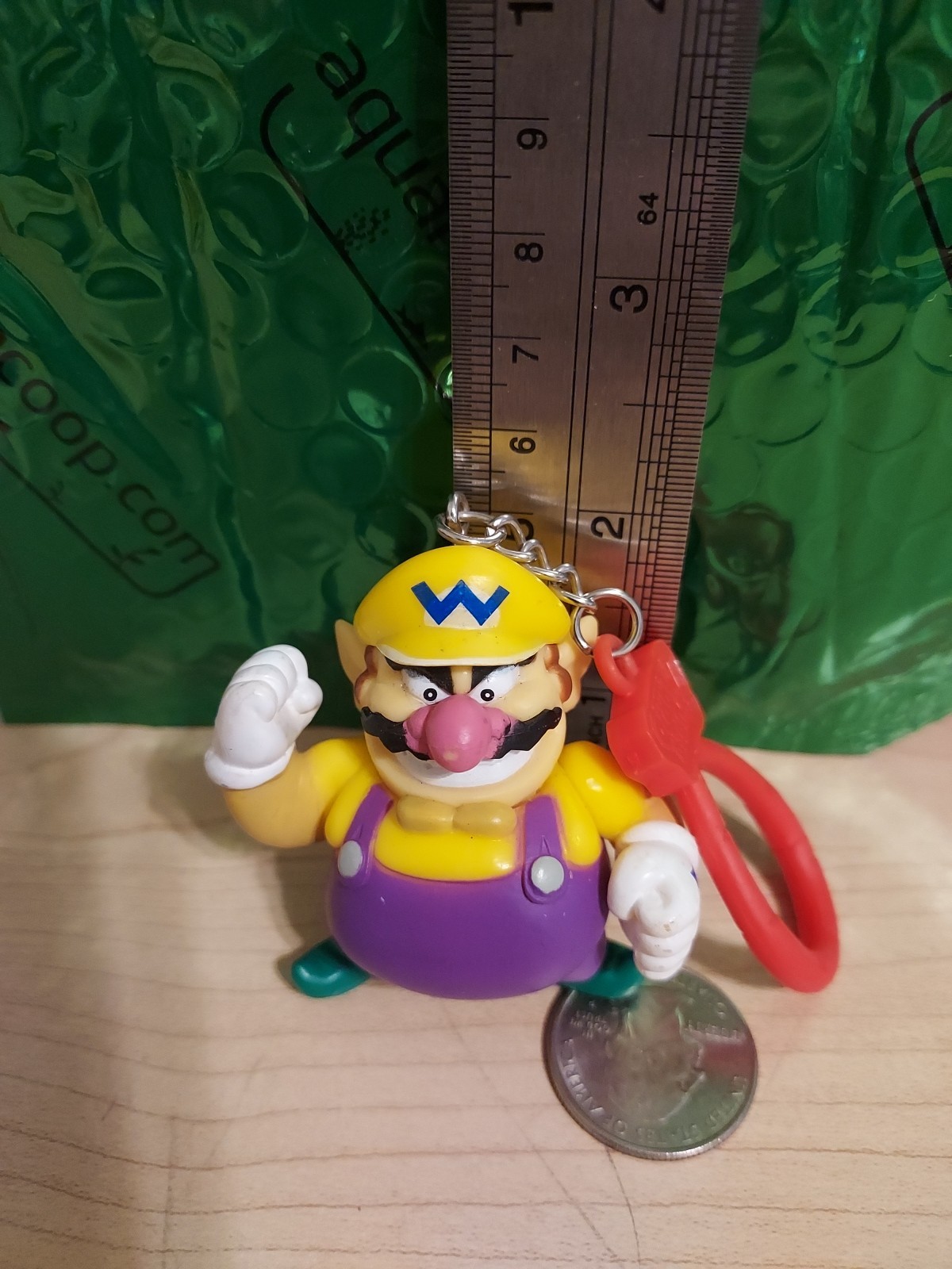 Nintendo Super Mario Backpack Buddies Wario Nintendo Keychain Hanger. Z