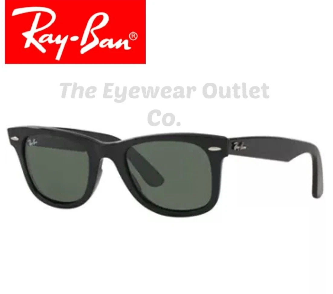 Rayban Wayfarer Black RB2140 Standard 50mm Large 54mm Sunglasses