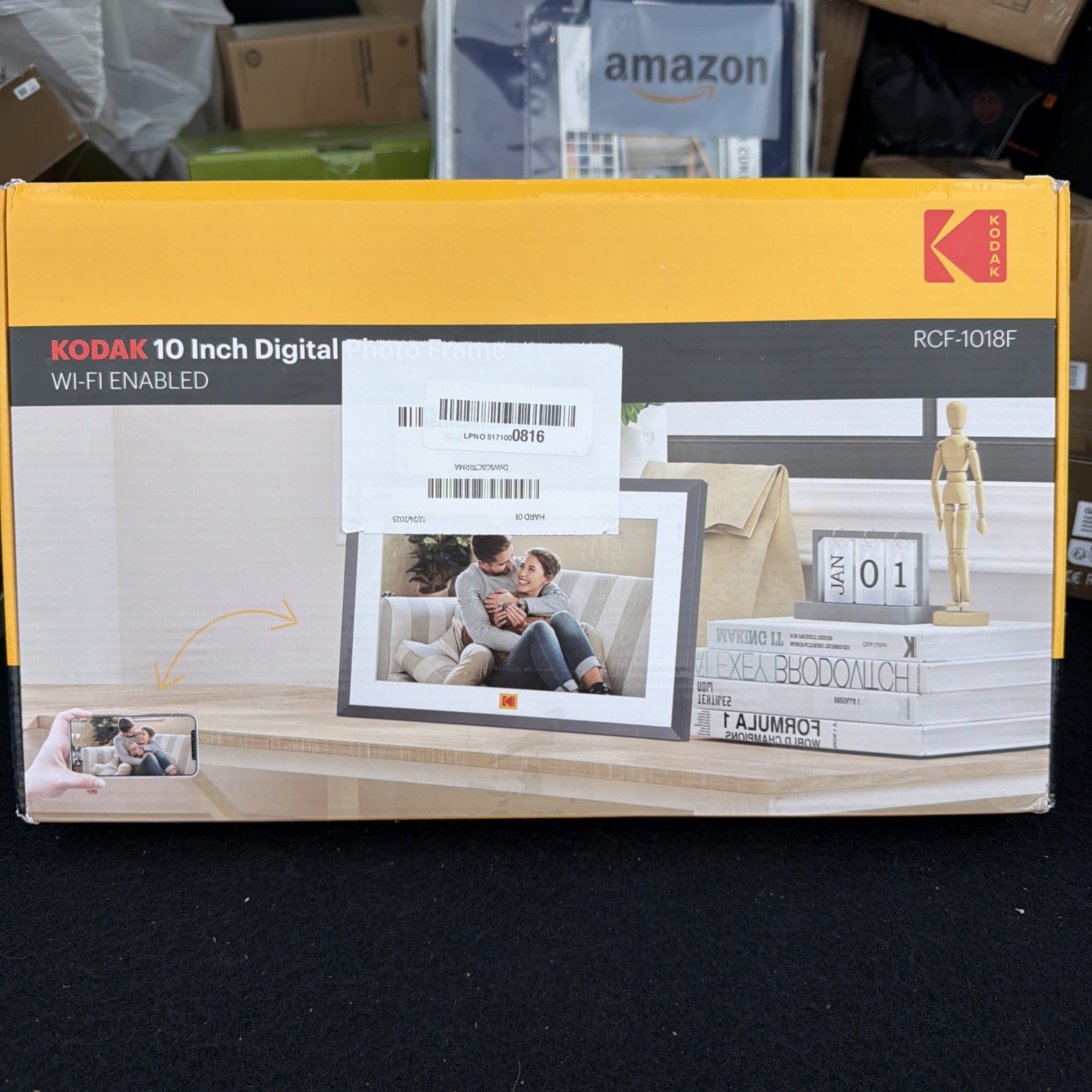Kodak Classic Photo Wood Frame, 10-Inch Touch Screen, Wi-Fi w/ 32GB Storage
