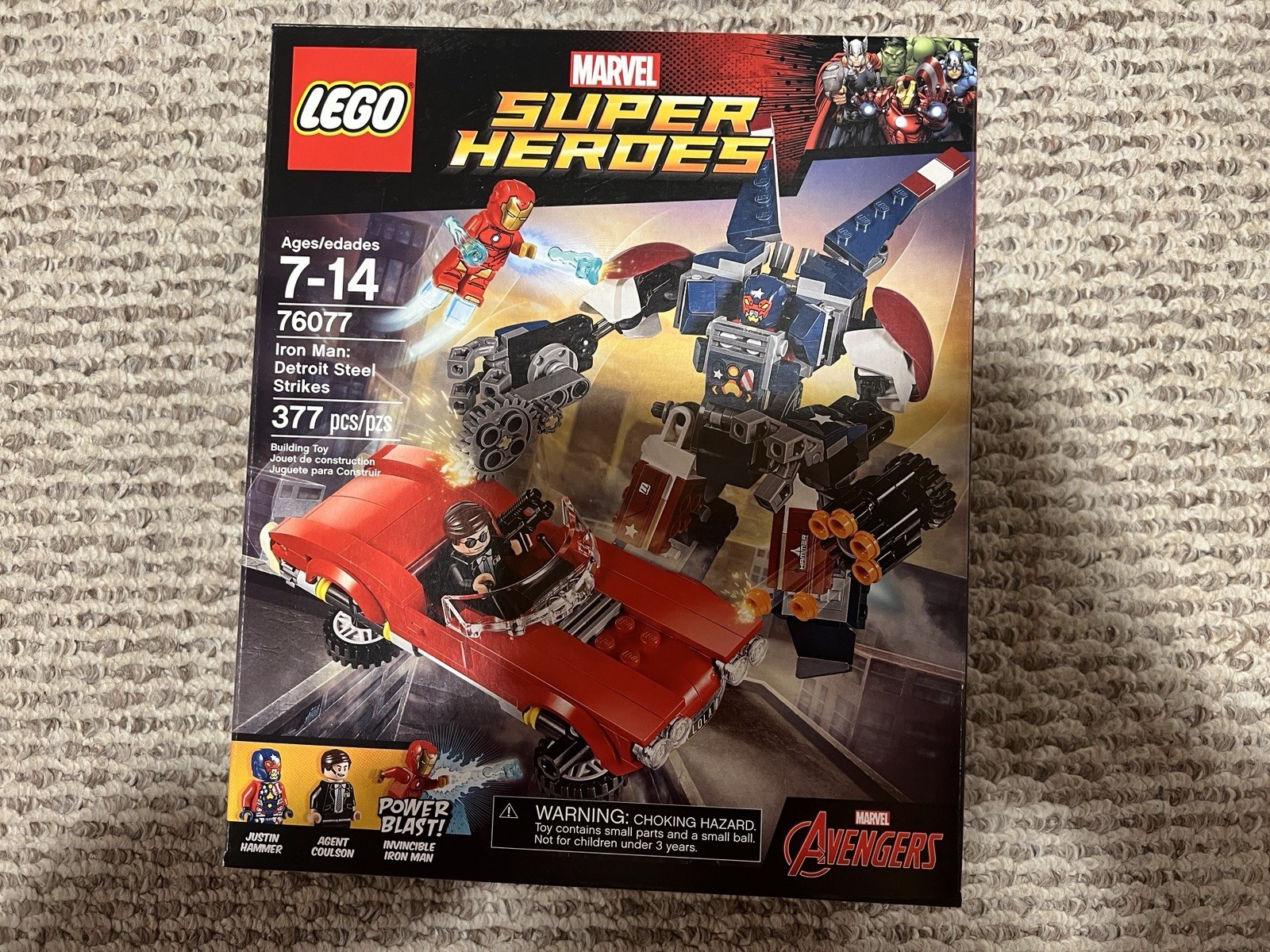 LEGO 76077 Marvel Super Heroes Iron Man: Detroit Steel Strikes Free Ship Insured