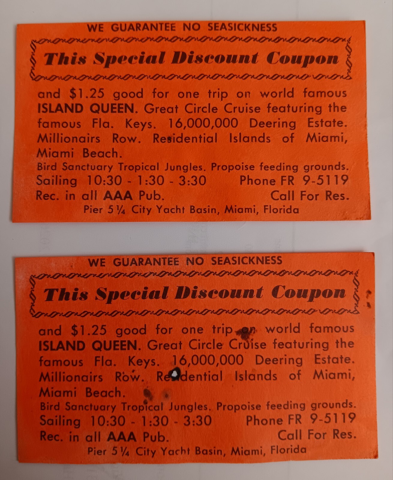Florida History - Island Queen Tickets World Famous : Free Shipping