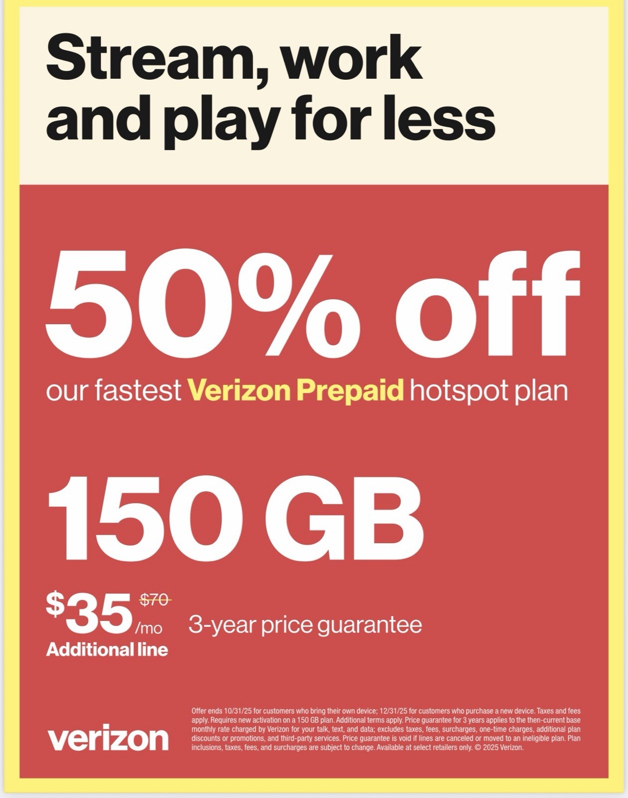 VERIZON SIM WITH $50 data PLAN FOR JETPACKS ROUTERS 150 GB 4G/5G DATA hotspot