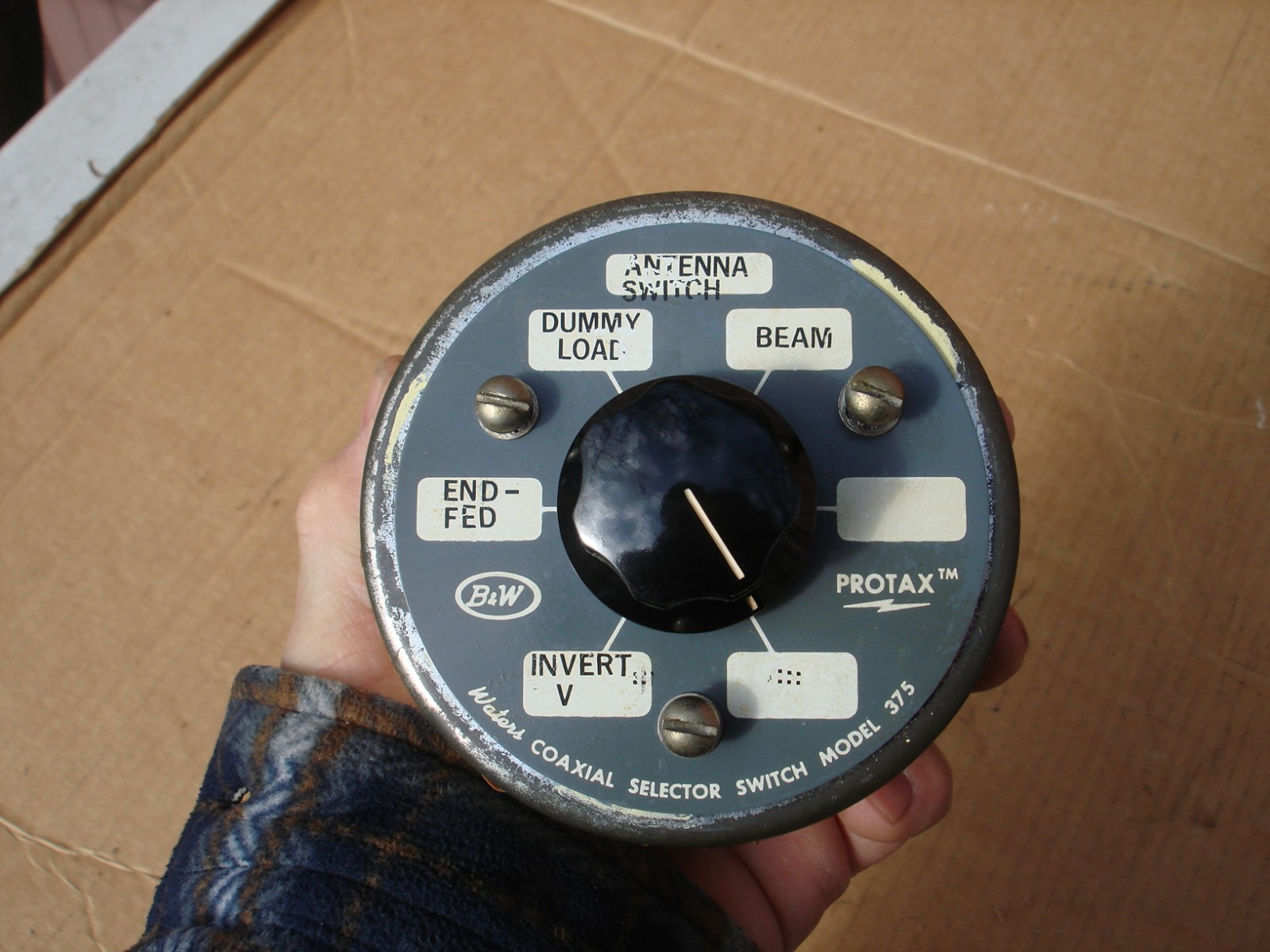 Barker & Williamson B&W Waters Model 375 Protax Coaxial Switch 6x1 (tested)