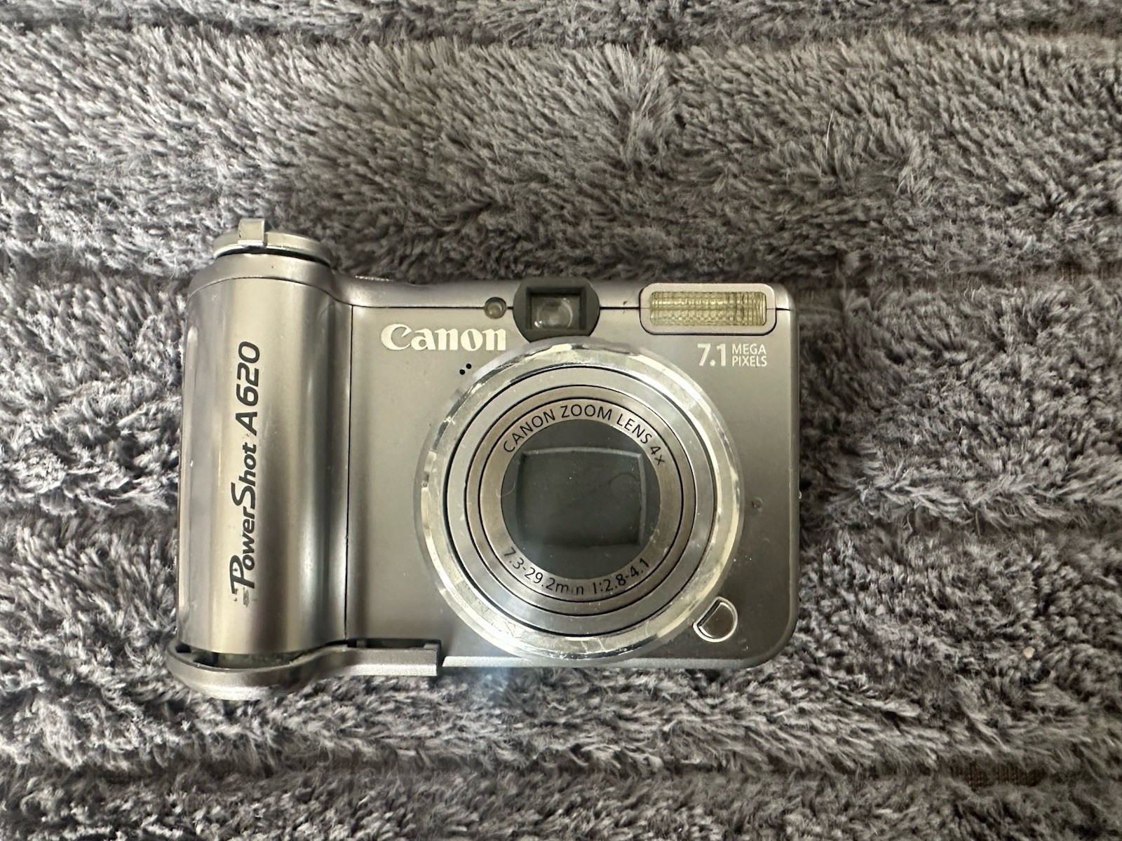 Canon Powershot A620 Digital Camera CLEAN 7.1MP 4x Zoom FOR PARTS Corrosion