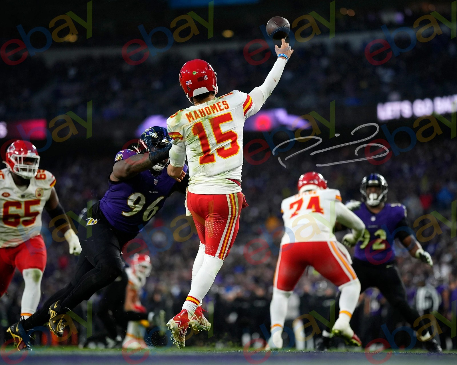 Patrick Mahomes - REPRINT auto signed 8x10 Photo Super Bowl Kansas City Chiefs