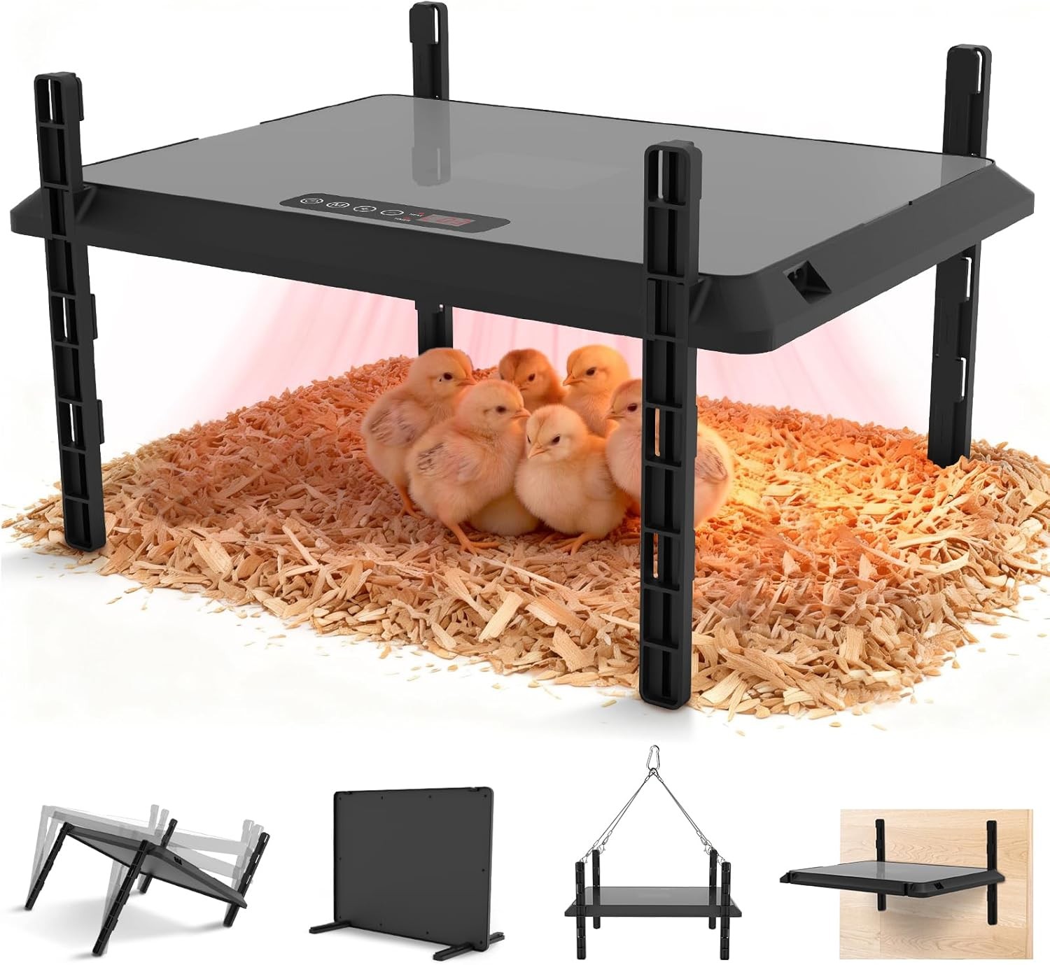 Smart Chick Brooder Heating Plate Chicken Coop Heater 75W Brooder Heater W/