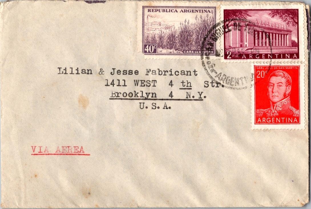 Argentina 1965 Airmail Cover to New York  - L43335