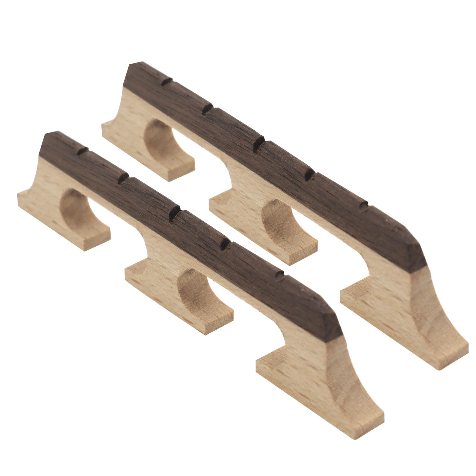 Cheerock 5-String Banjo Bridge, 2-Pack Ebony Maple 5 string, natural 