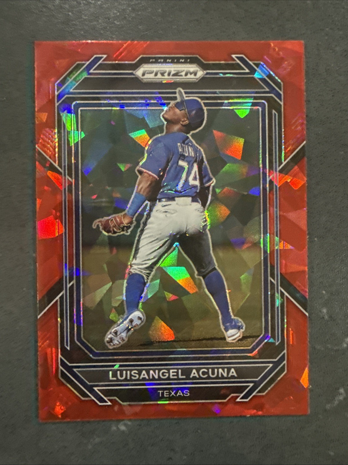 2023 Panini Prizm - Luisangel Acuna #13 Red Ice Prizm (RC)