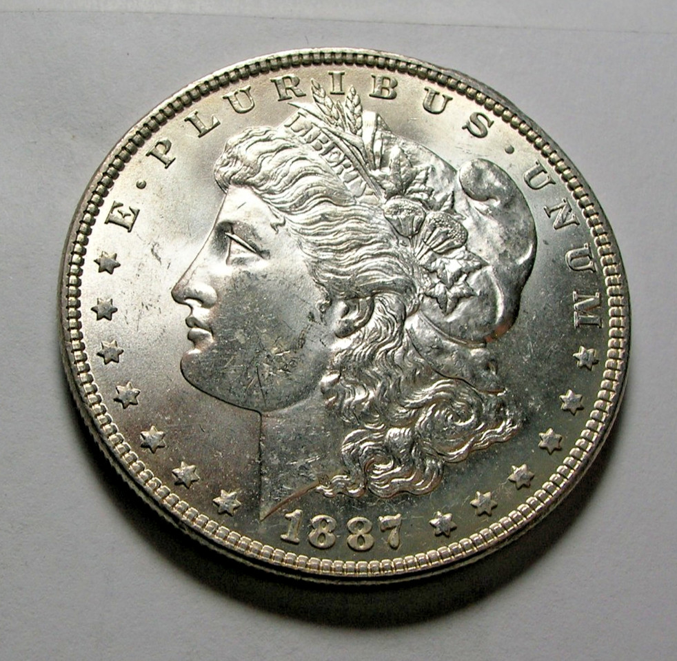 1887 P Morgan  90% Silver Dollar