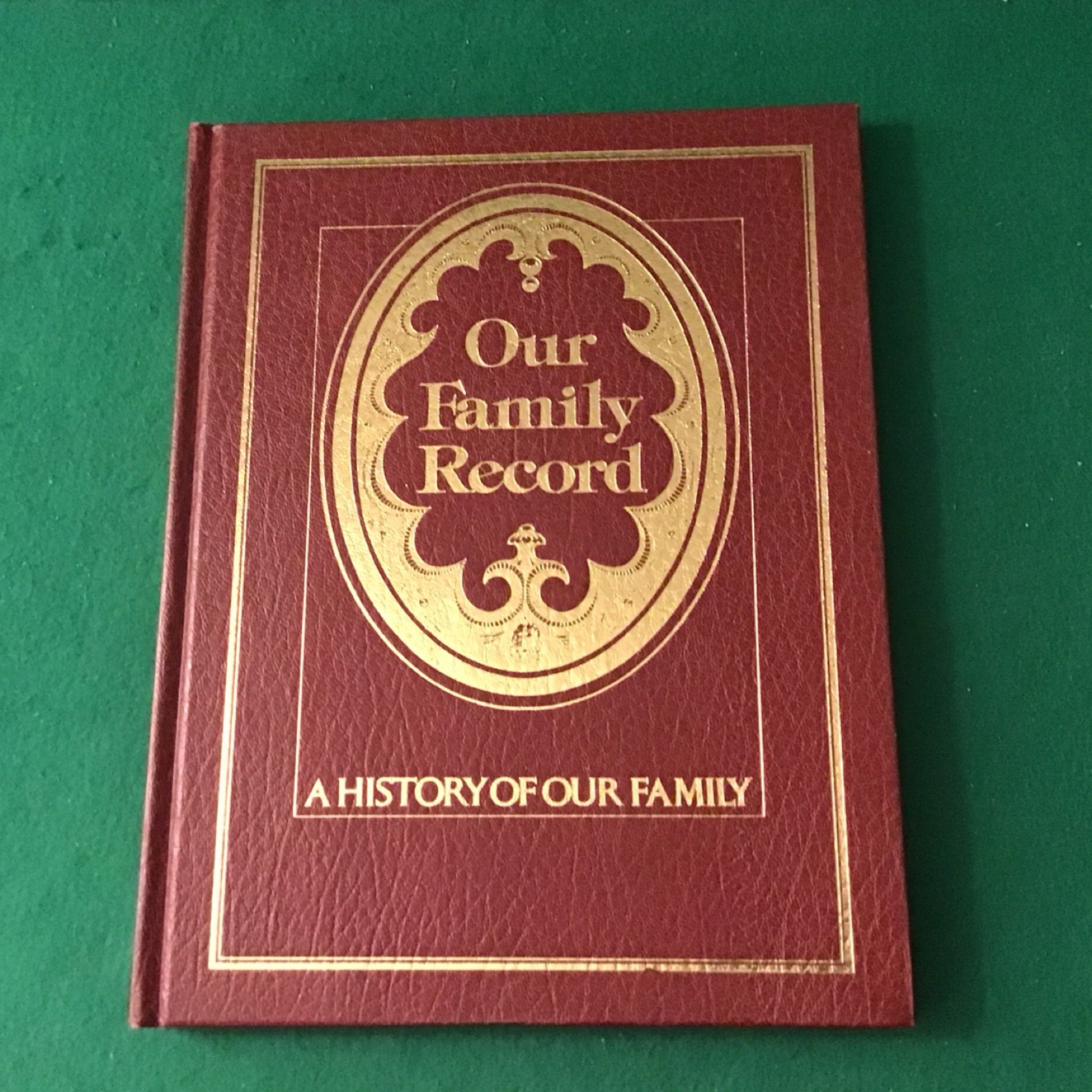 Our Family Record Genealogy Family Tree Record Book Poplar Books 1977
