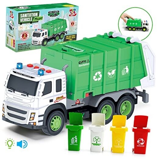  Garbage Truck – Large 1:12 Scale Recycling Truck with 1:12 Garbage Truck
