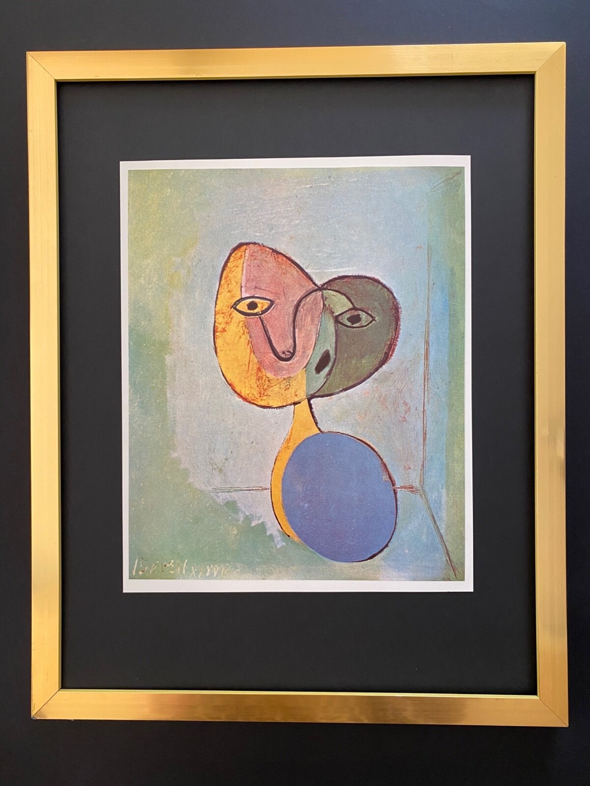 PABLO PICASSO 1961 PRINT + VINTAGE + MOUNTED AND FRAMED + BUY IT NOW!