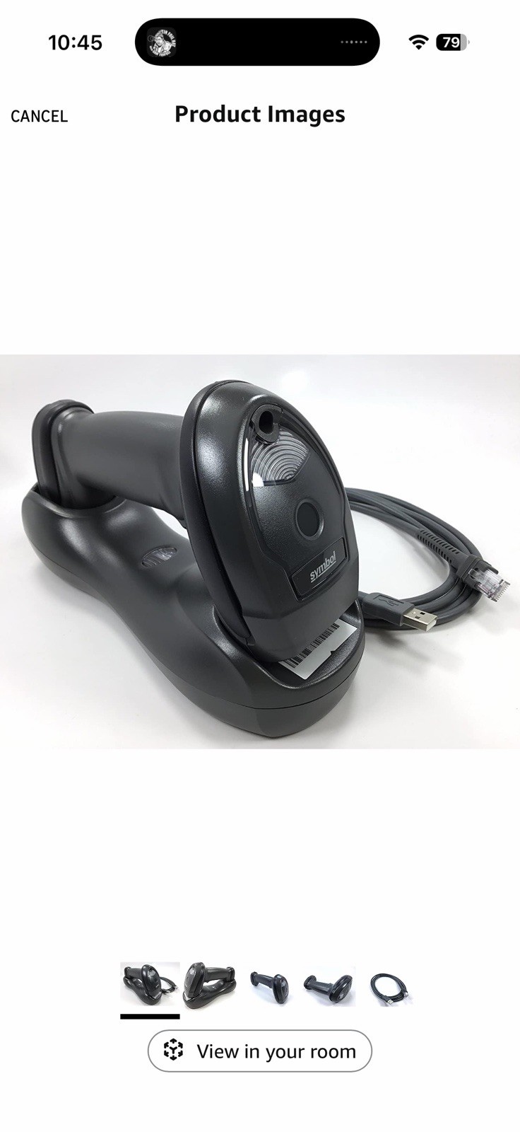 Symbol LI4278 POS Barcode Scanner LI4278-TRBU0100ZWR Handheld Laser Scanner