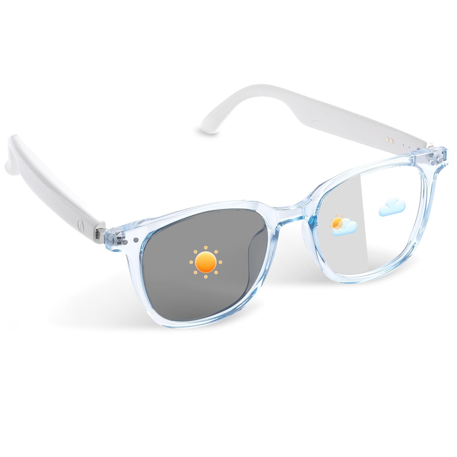 Bluetooth Glasses for Men & Women, Photochromic Lenses, Open-Ear Audio, Touch...