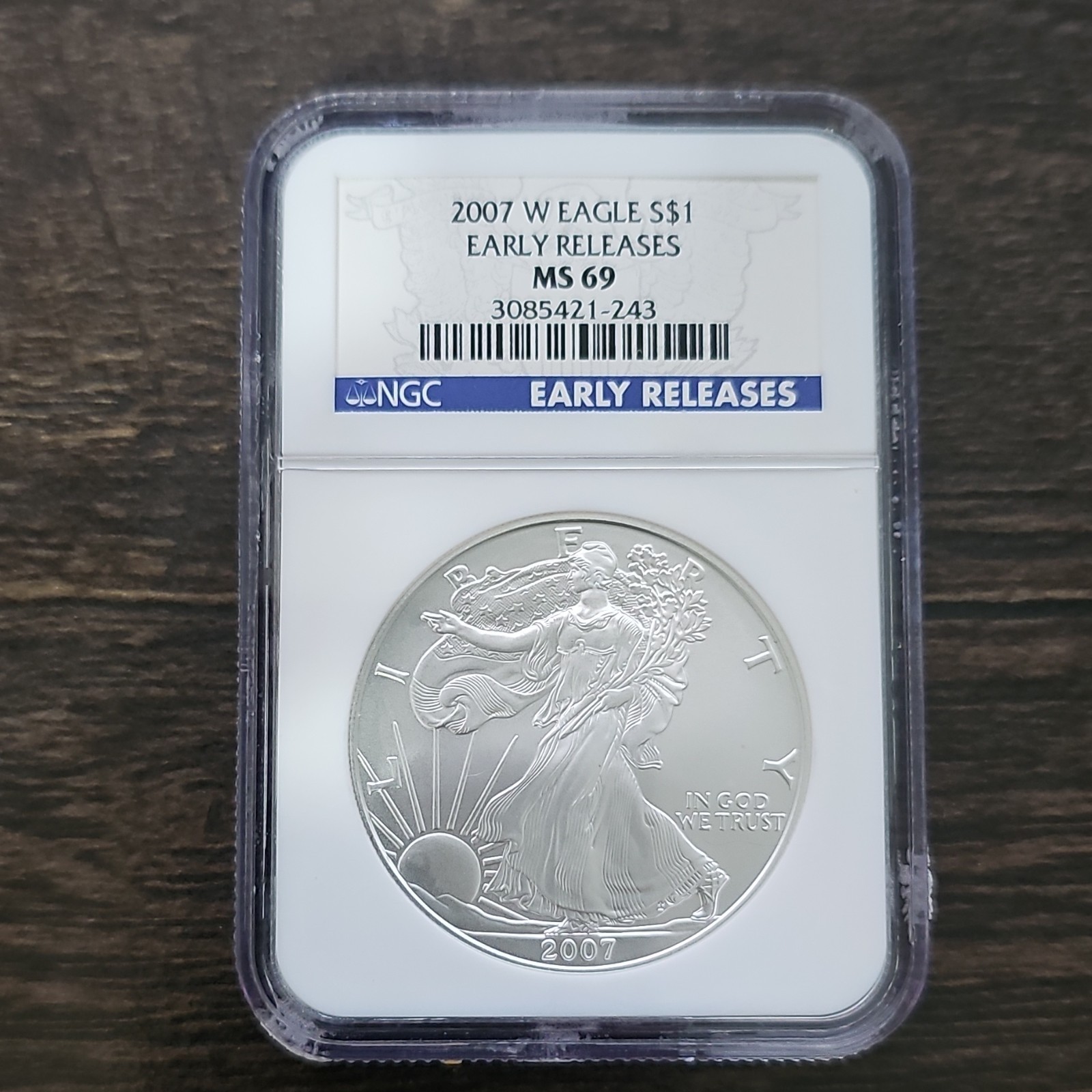 U.S. Mint American Eagle Silver $1 2007 NGC MS 69 Early Releases
