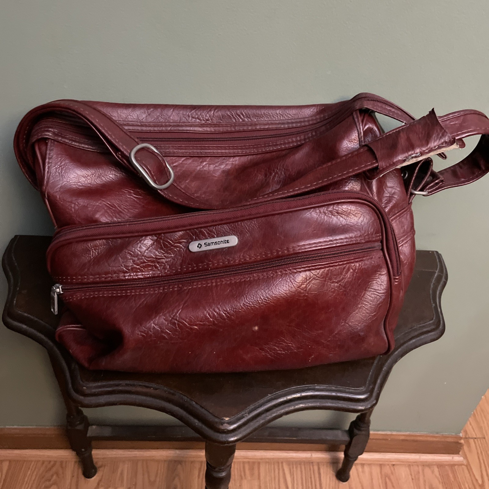 Vintage Samsonite Silhouette Carry-on Travel Bag Vinyl