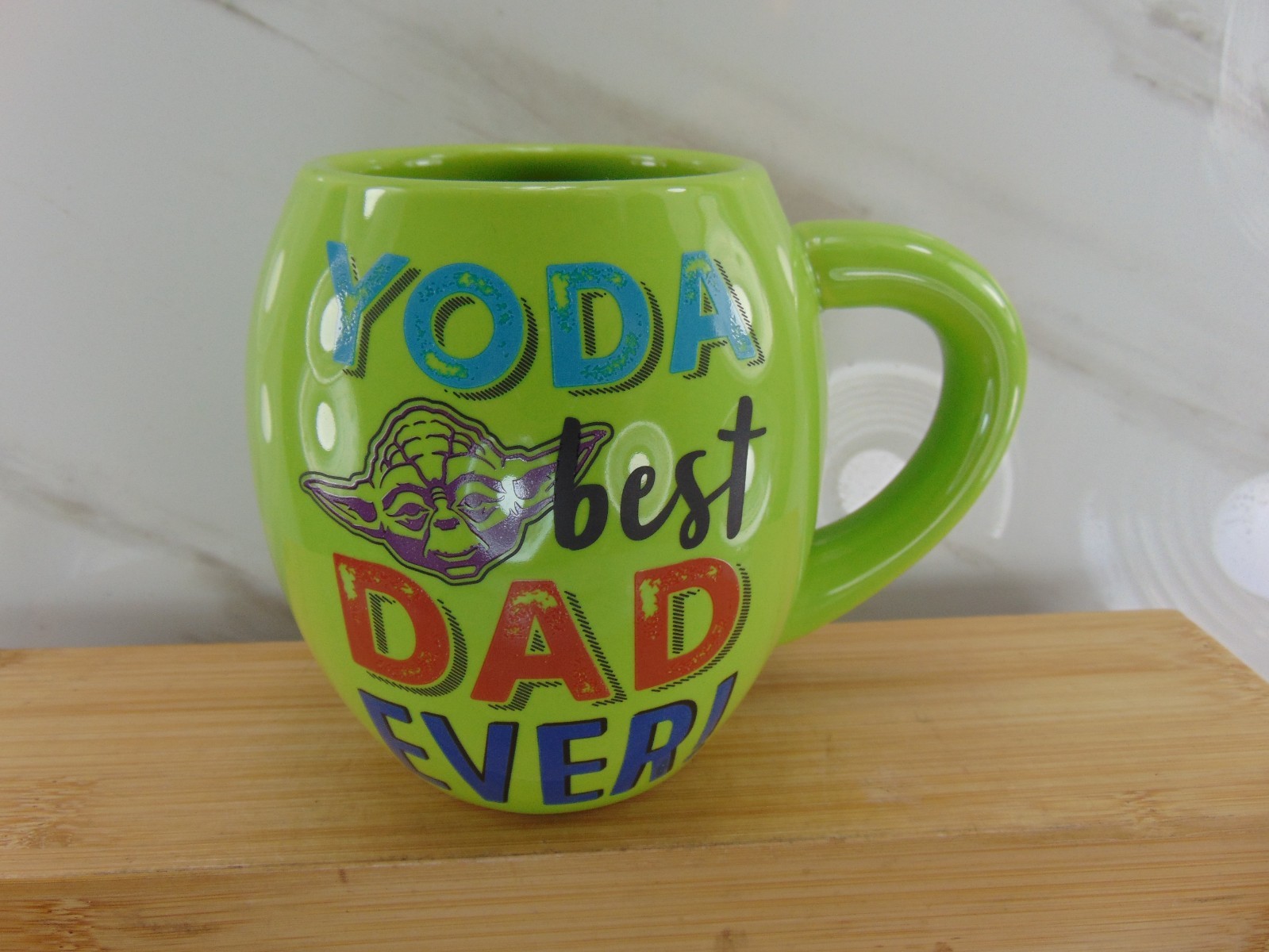Star Wars Yoda Best Dad Ever Coffee Tea Mug NEW MINT RARE Lucas films