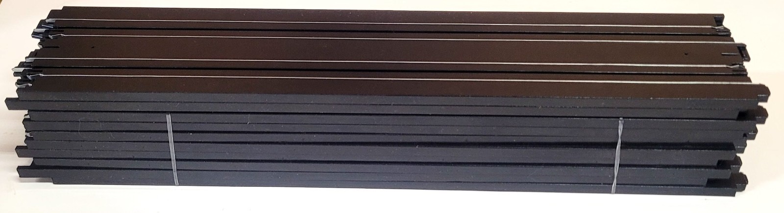 AFX / Tomy HO Scale 15 Inch Straights Slot Car Track - Black - 10 Pieces