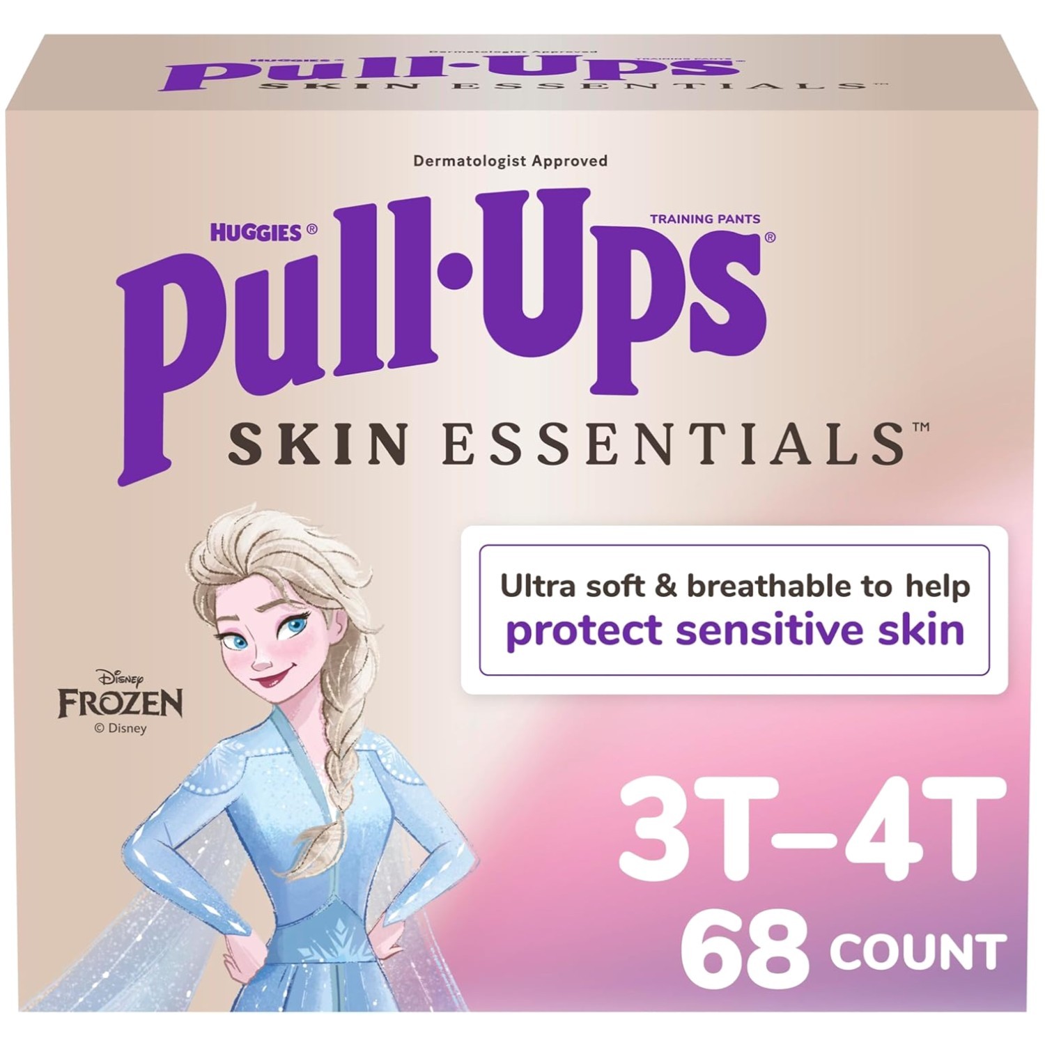 Girls' Potty Training Pants, 3T-4T - Ultra Soft, Disney Graphics, 68 Count