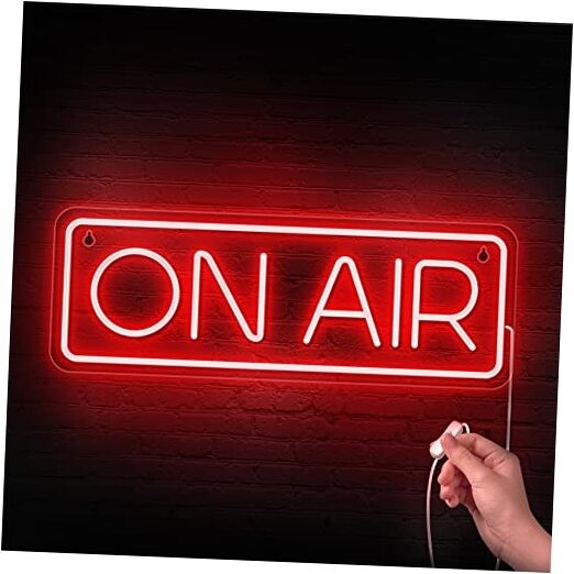 ON AIR Neon Sign - Live On Air Sign for Streaming/Gaming/Recording ON AIR RED