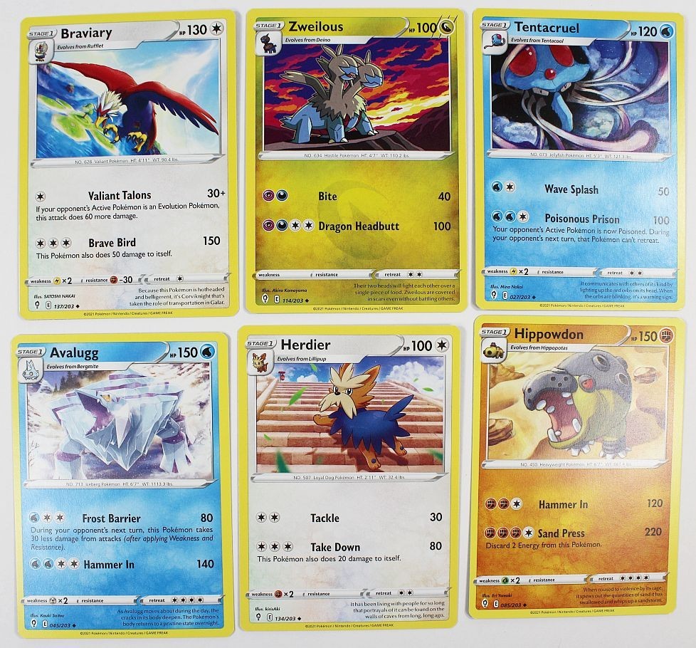 Pokémon Lot Of  6 Cards 2021