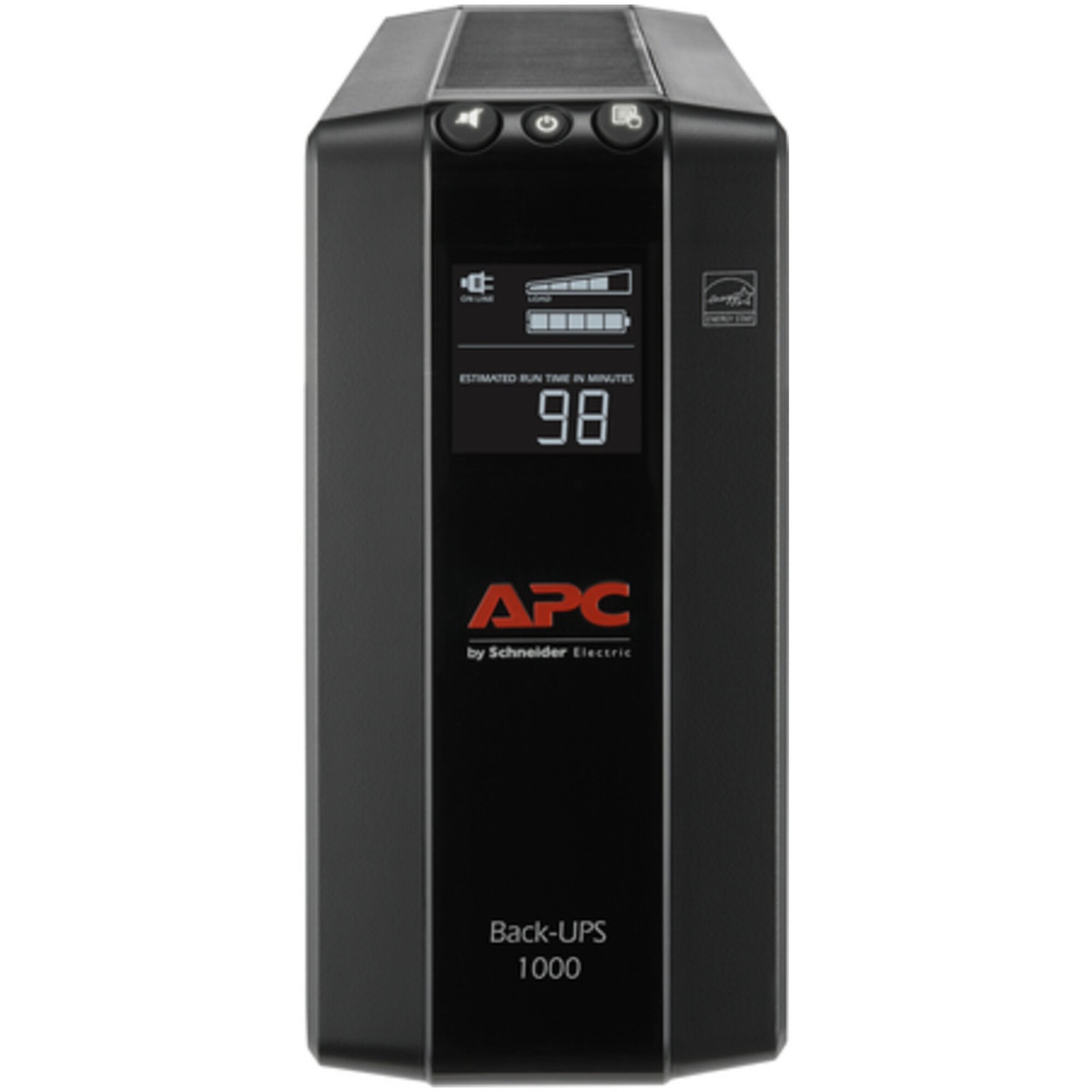 APC - BX1000M - APC Back-UPS 1000, Compact Tower, 1000VA, 120V, AVR, LCD, 8