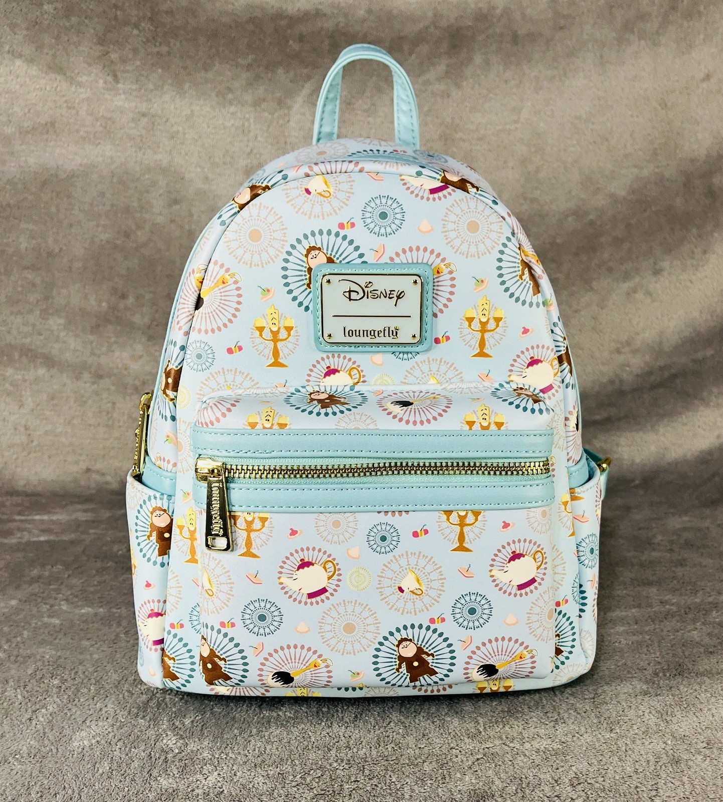 NEW Loungefly Disney Beauty and the Beast Mini Backpack Be Our Guest
