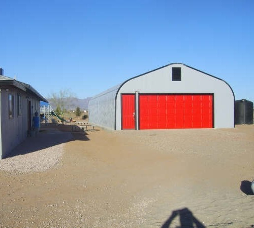20x36x16 Engineered Steel Building Kit | DuroSPAN Clear-Span Arch Open DIY Ends