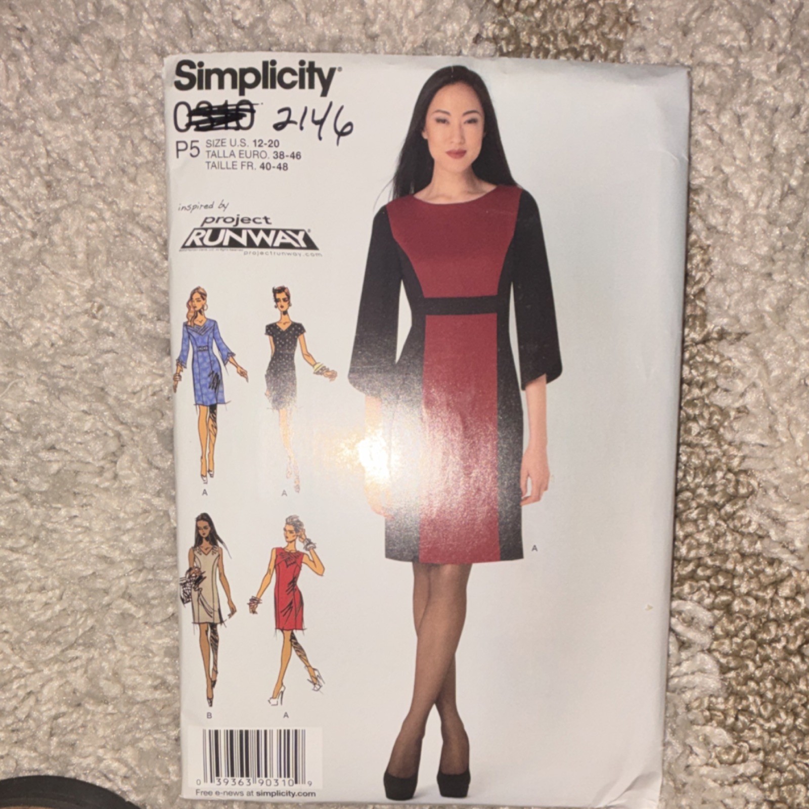 Simplicity Project Runway 2146 Women's Dress Sewing Pattern