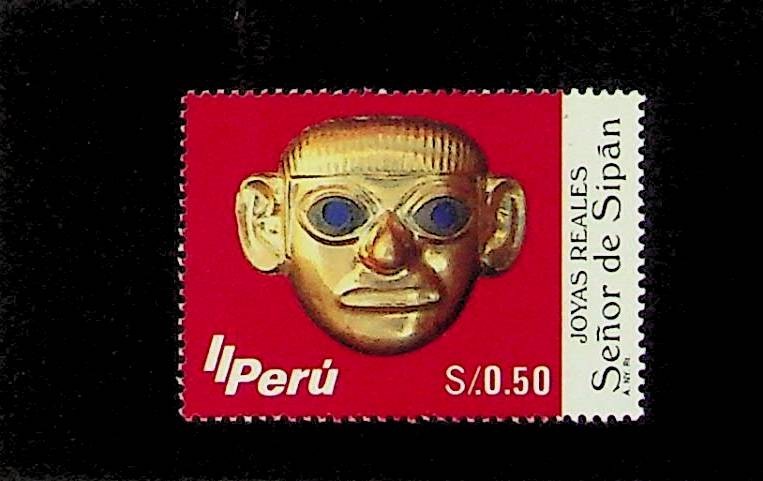 PERU Sc 1048 NH ISSUE OF 1993 - GOLD MASK - (RM26)