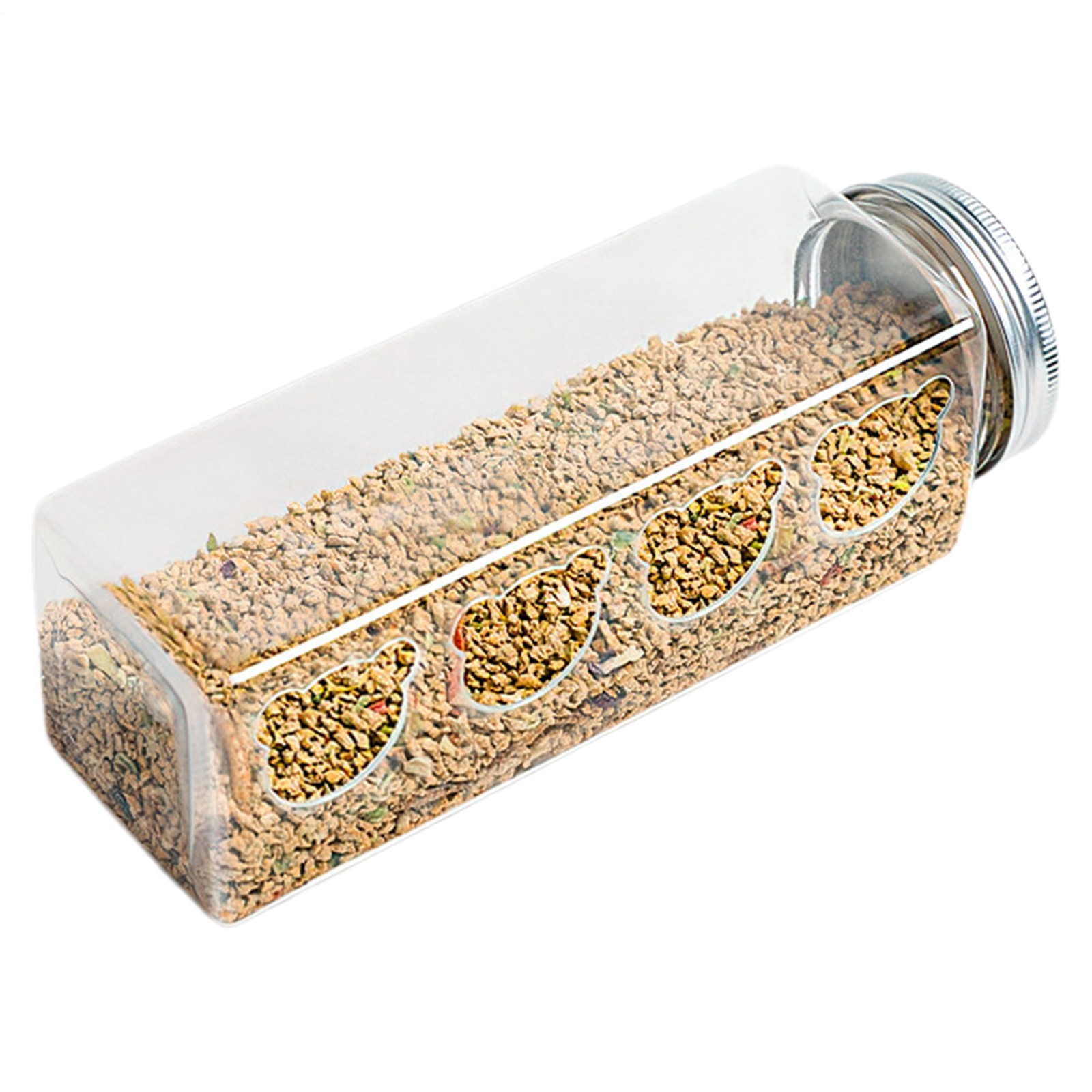 4 Quail Feeder Ports,NO-Waste,No-Glue Needed,Poultry Fowl Chicken Quail Feeder