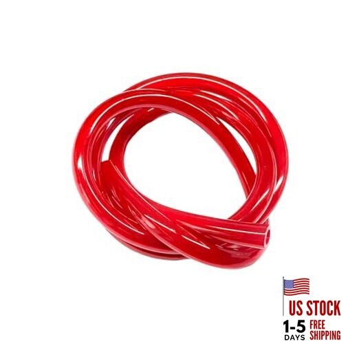 Colorful Fuel Line Hose Tube, Flexible Anticorrosion Silicone Gas Line Red
