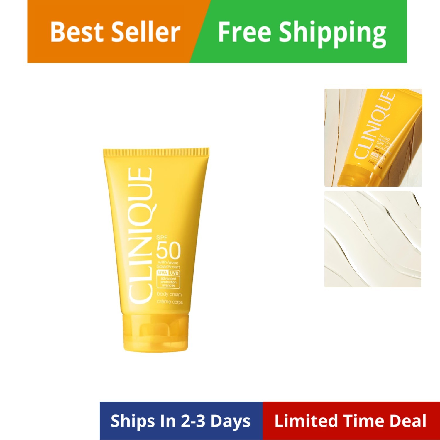 Broad Spectrum SPF 50 Sunscreen Body Cream | Safe For Sensitive Skin, 5 Fl Oz