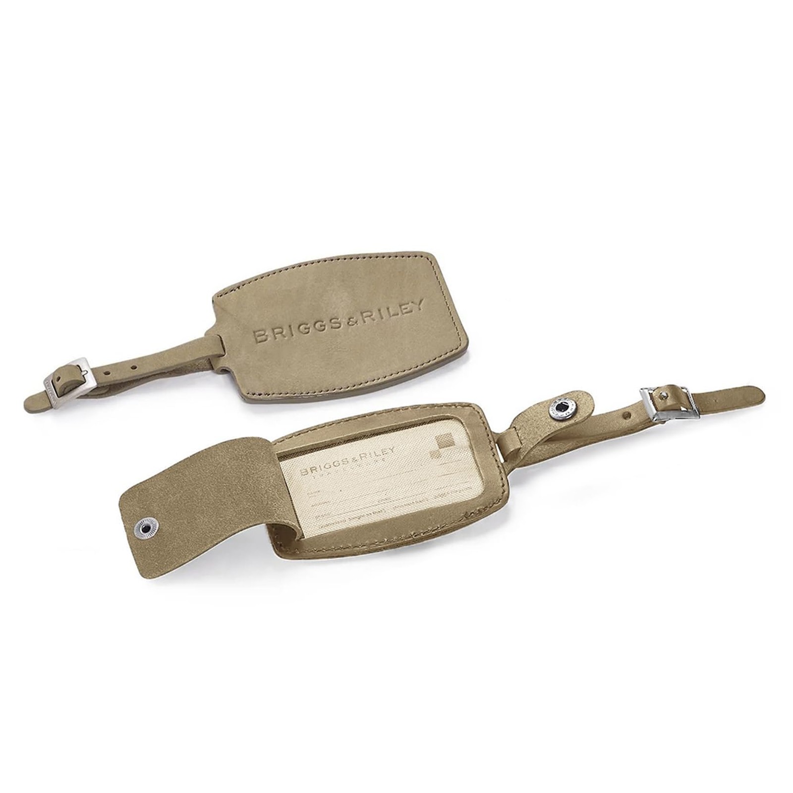 Leather Luggage ID Tag for Men & Women - Identification Tag for Suitcases, Ba...