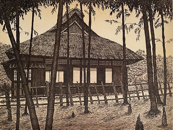 Hiroto Norikane "Private House with Bamboo Forest 16" Copperplate Ed.100