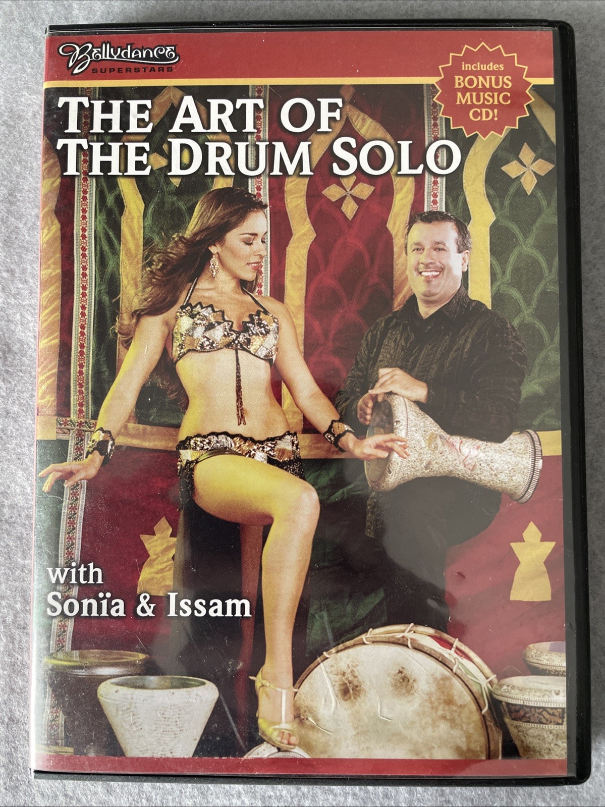 THE ART OF THE DRUM SOLO Belly dancing DVD with Sonia and Issam + Bonus CD