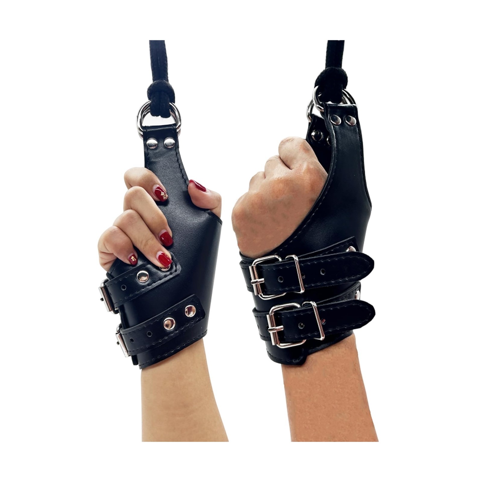 Bondage Cuffs, BDSM Wrist Cuffs Handcuffs Bondage Gear & Accessories Leather ...