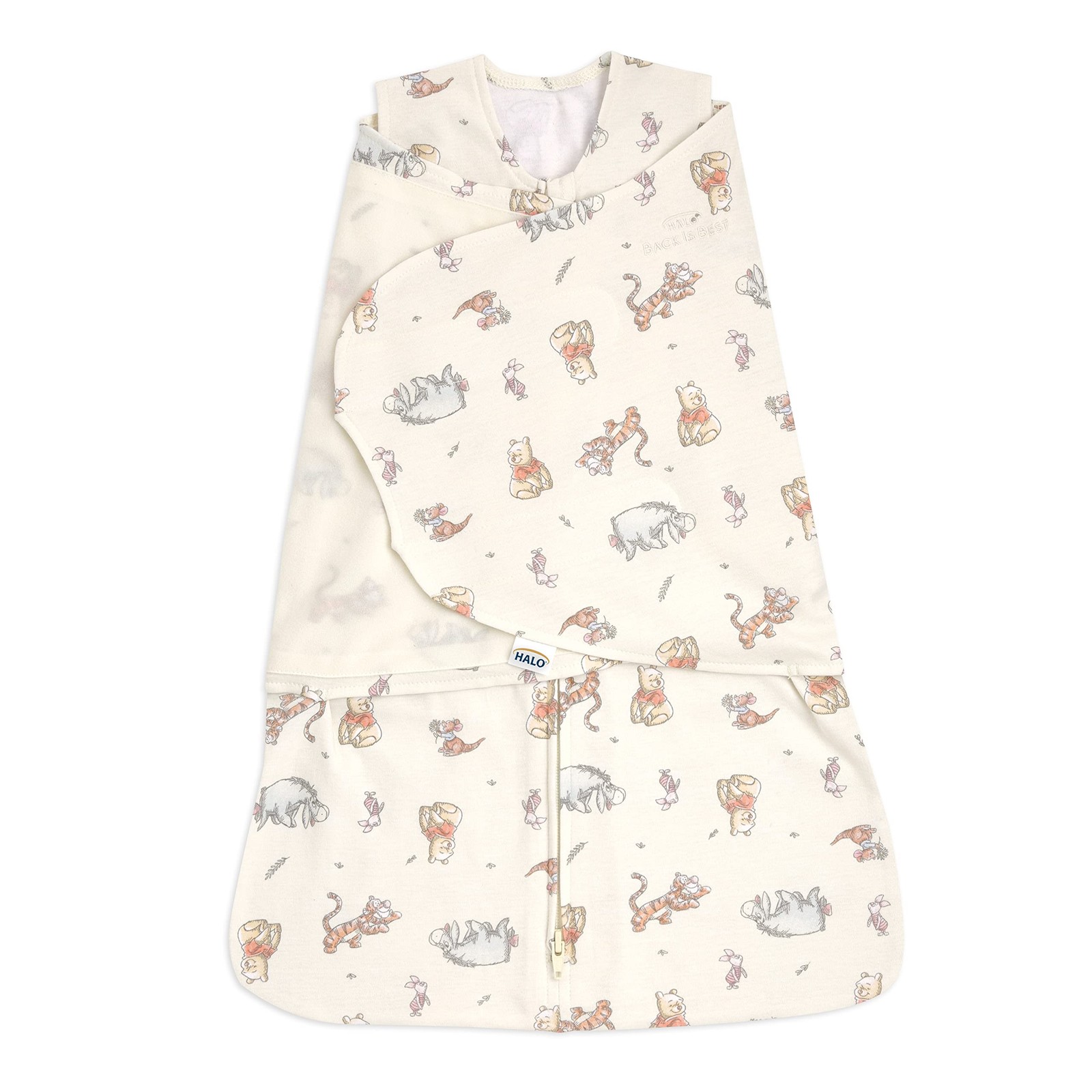 HALO Disney Baby 100% Cotton Sleepsack Newborn (Pack of 1), Winnie Frolic 