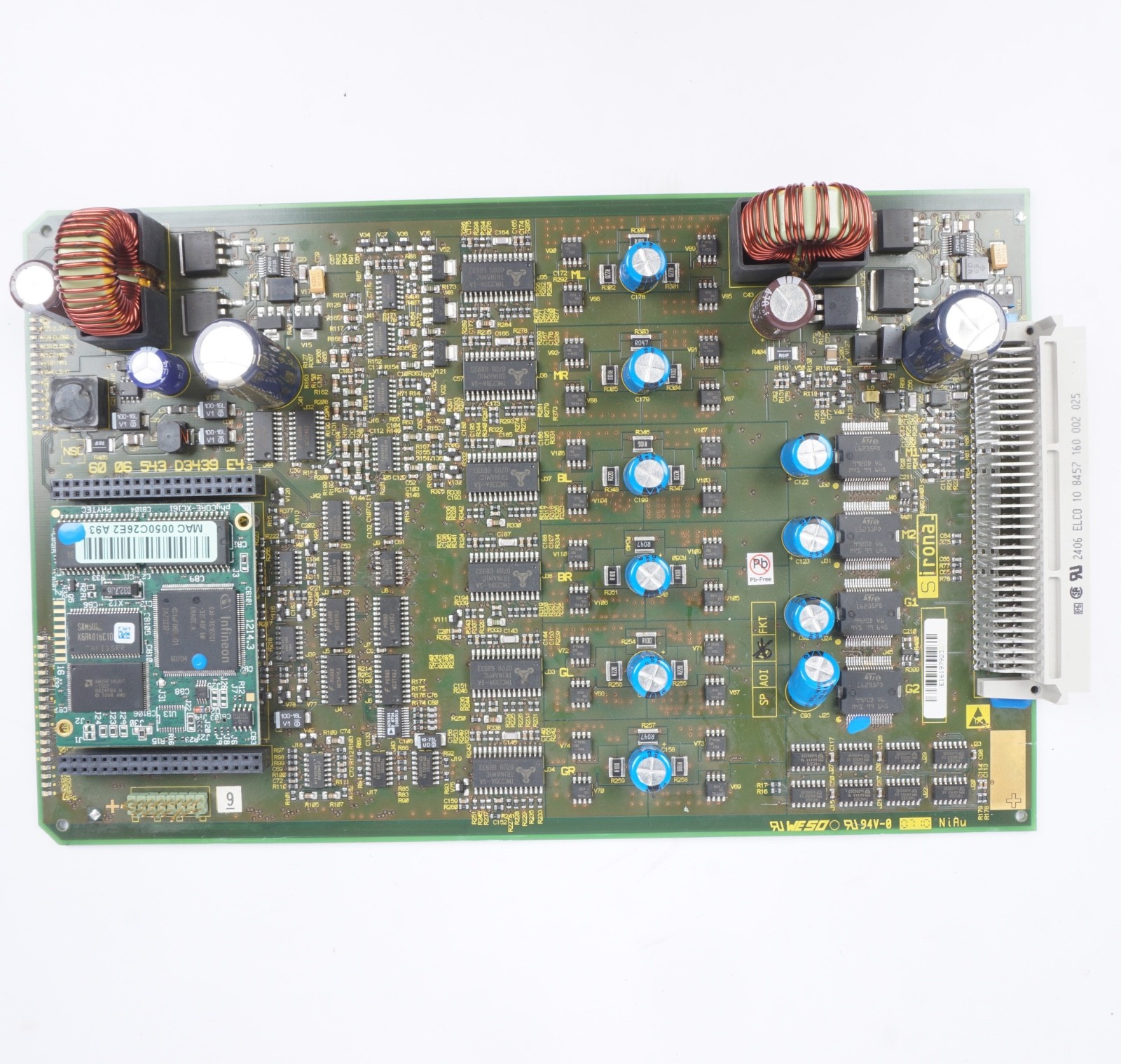 Sirona Cerec MCXL MC XL Board Motherboard 6006543 D3439 E4