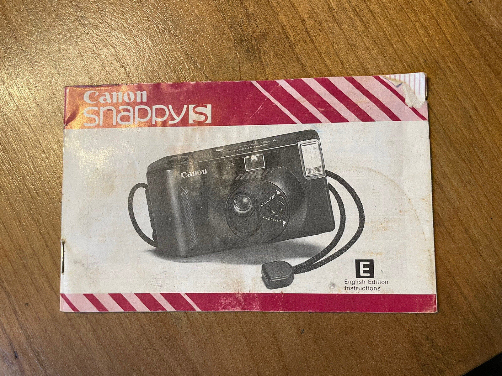 Canon Snappy S Camera Instruction Manual Book