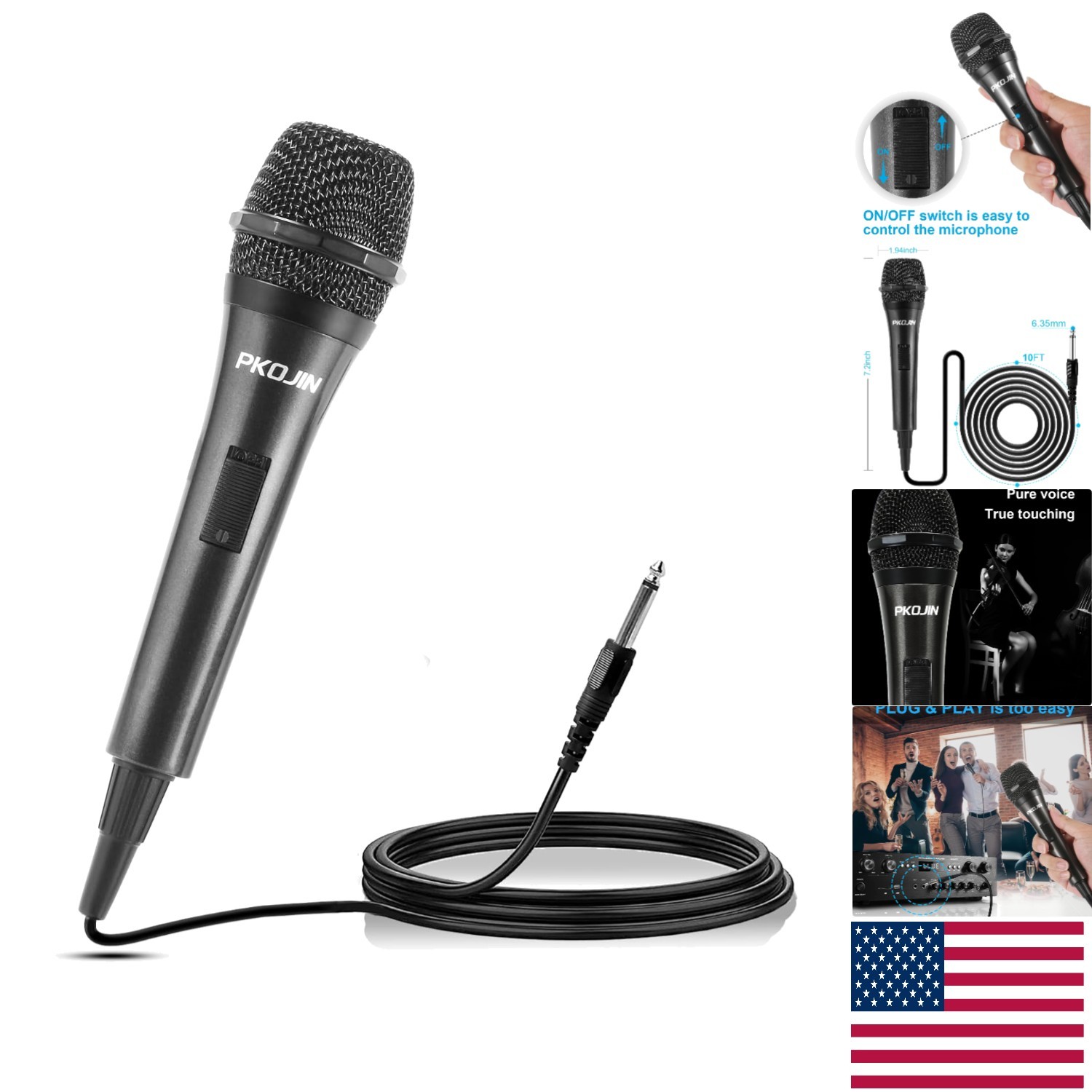 Comfortable Handheld Karaoke Mic with High Sensitivity and Noise Reduction