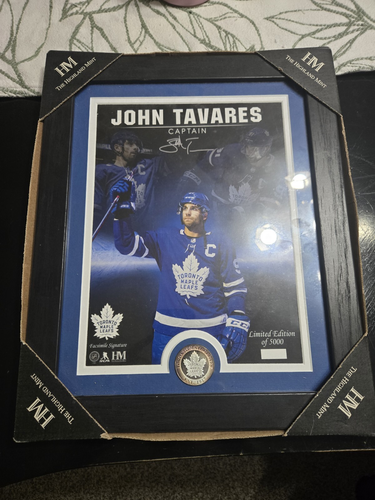 John Tavares Highland Mint Facsimile Signature Limited Edition Of 5000 Print