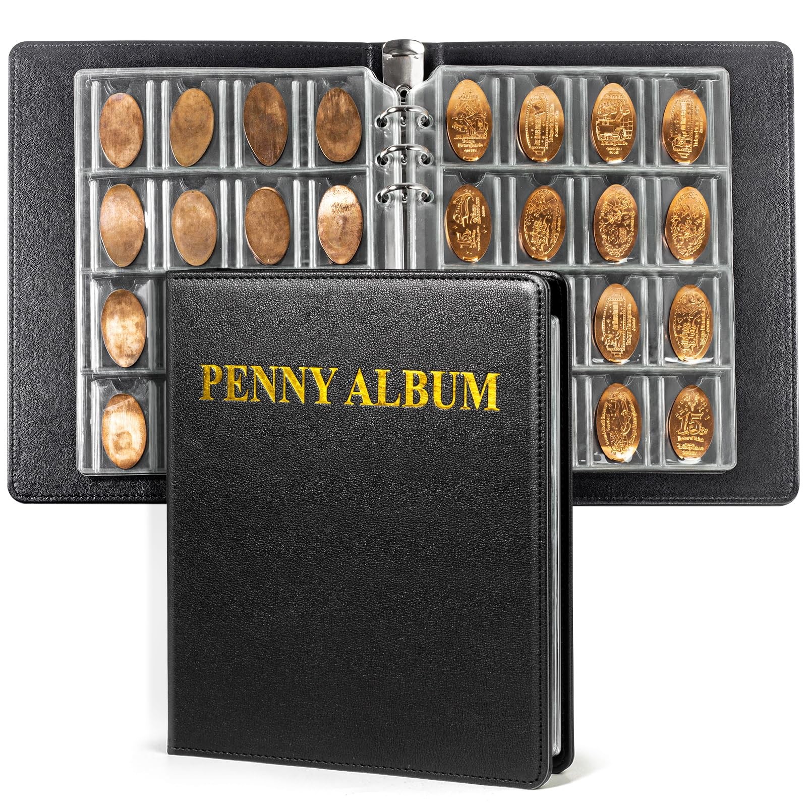 Pressed Penny Book Penny Collection Album Hold 190 Coins Pressed Penny Hold