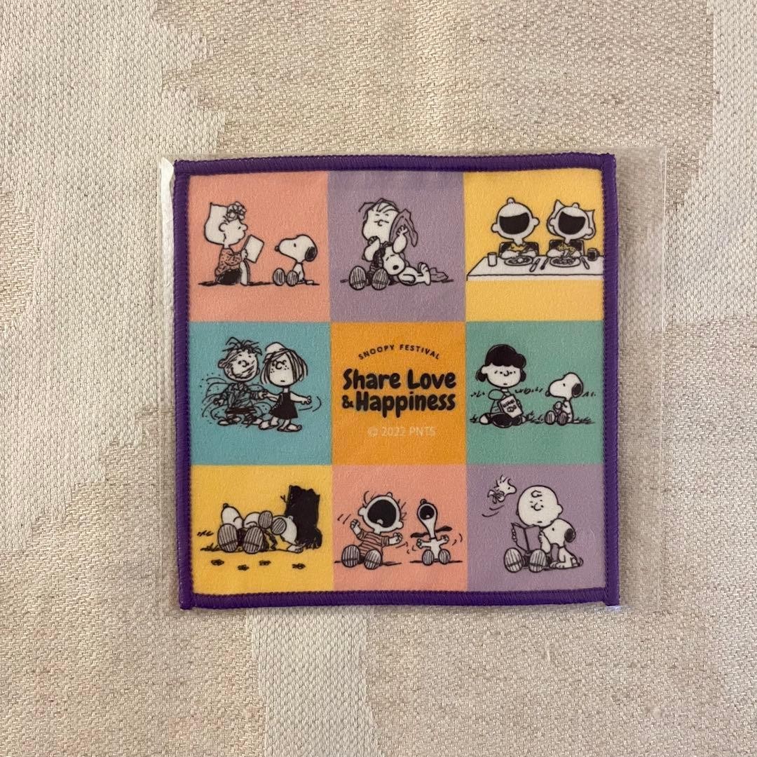 Peanuts Snoopy Festival Microfiber Coaster Square Event Limited Official Toy Gi