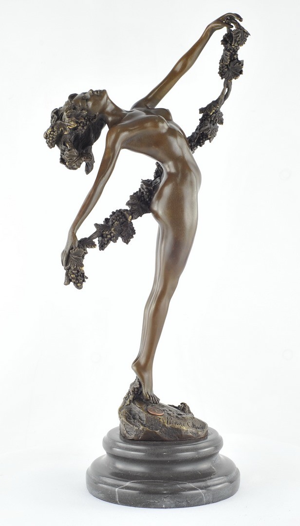 Statue Dancer Sexy Art Deco Style Art Nouveau Art Nouveau Style Solid Bronze Un
